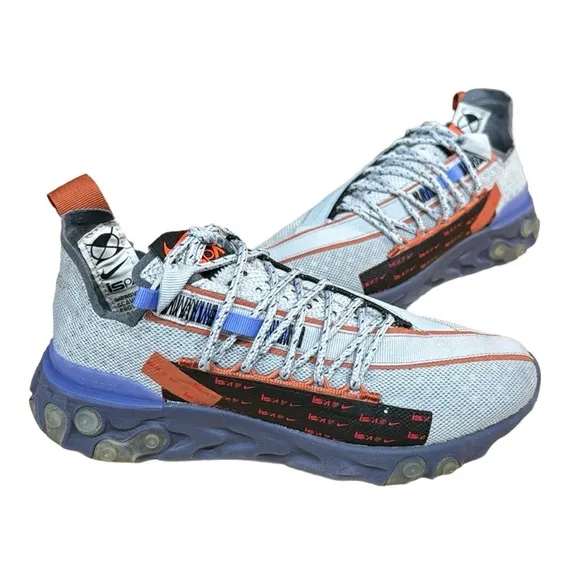 Nike React WR ISPA Wolf Grey Running Soccer Crossfit Shoe's CT2692-001 Size 5 US