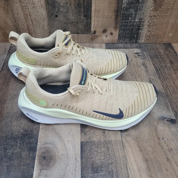 Nike ReactX Infinity Run 4 Running Shoes Comfort Cushioning US 12.5 Beige