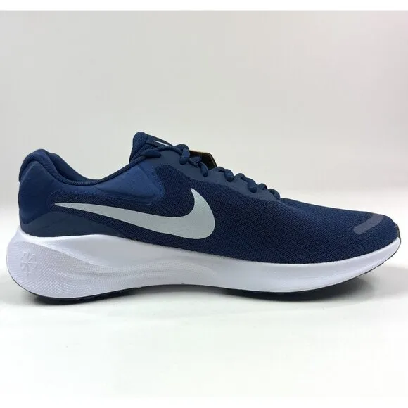 Nike Revolution 7 Mens 10.5 / Womens 12 Midnight Navy Running Shoes FB2207-400