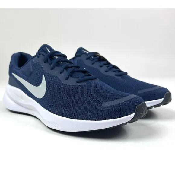 Nike Revolution 7 Mens 10.5 / Womens 12 Midnight Navy Running Shoes FB2207-400