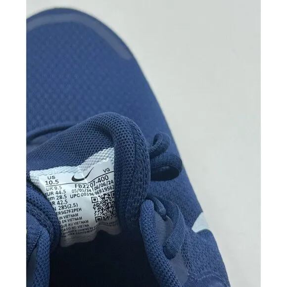 Nike Revolution 7 Mens 10.5 / Womens 12 Midnight Navy Running Shoes FB2207-400