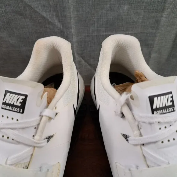 Nike Romaleos 3 852933-100 White/Black CrossFit Men Weightlifting Shoes Sz 15