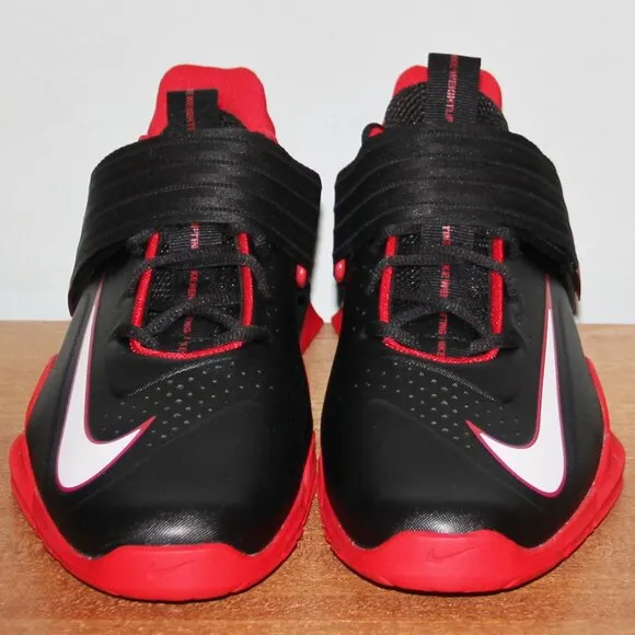 Nike Savaleos Weightlifting Shoes Men 10.5 Black University Red White