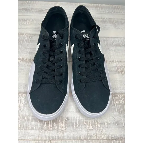 Nike SB BLZR Court Low Canvas Black/White Mens Sneakers Size 11