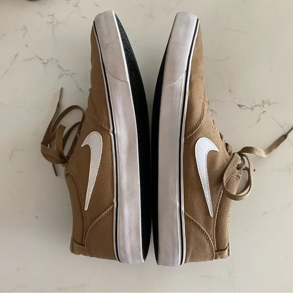 Nike SB Chron 2 Canvas Tan Shoes Sneakers Driftwood White Men’s 9