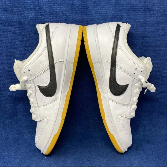 Nike SB Dunk Low Pro Shoes White Gum Black CD2563-101 Men's size 12