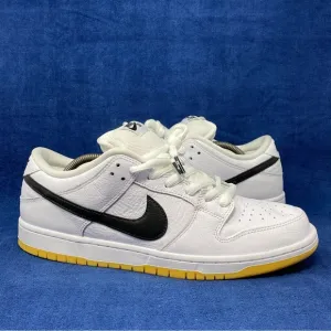 Nike SB Dunk Low Pro Shoes White Gum Black CD2563-101 Men's size 12