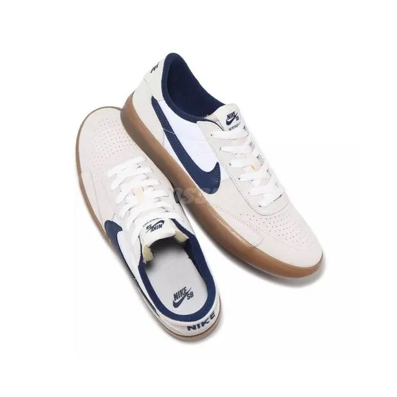 Nike SB Heritage VULC Summit White Navy Men 9.5 Skate Boarding Shoes CD5010-102