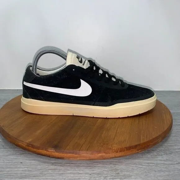 Nike SB Men’s Size 7 Bruin Hyperfeel Trainers Suede Black White Shoes 831756-001