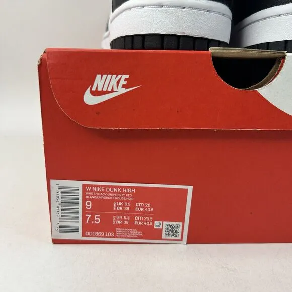 Nike Shoes Dunk High WMNS “Panda/Black White” 2024