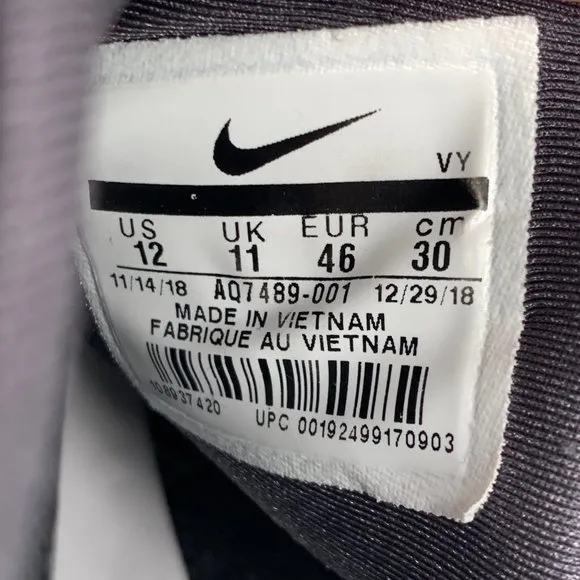 Nike Shoes Mens 12 Metcon Sport Gray Athletic Training Sneakers Crossfit Just Do