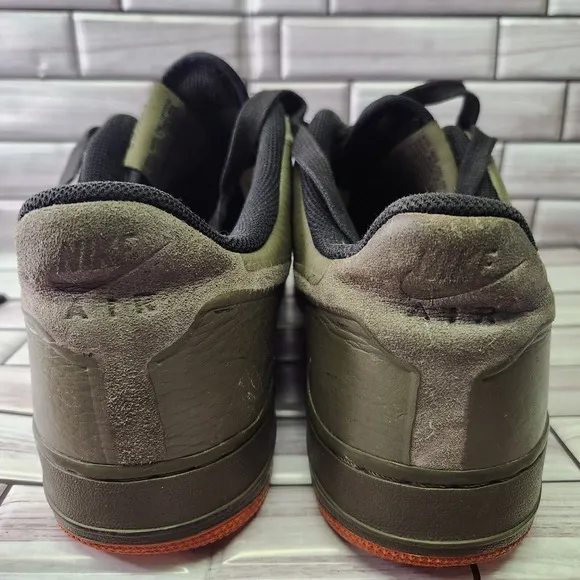 Nike Shoes Mens Size 11.5 Air Force 1 Low Premium Skive Tech VT 'Medium Olive'