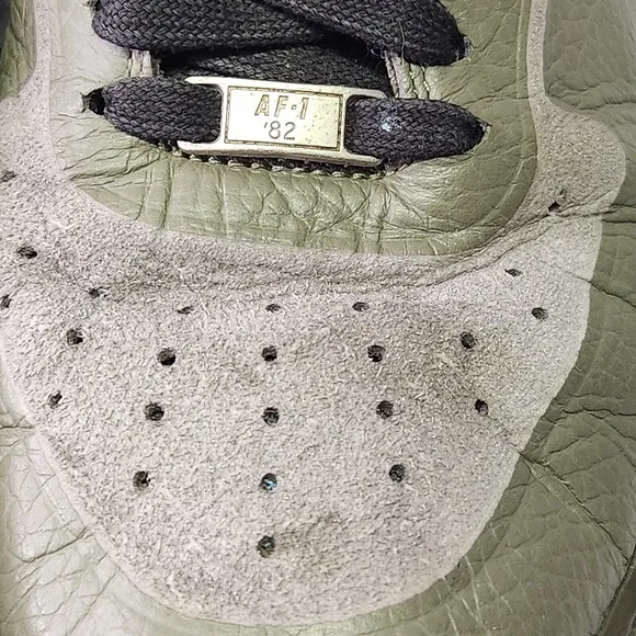 Nike Shoes Mens Size 11.5 Air Force 1 Low Premium Skive Tech VT 'Medium Olive'