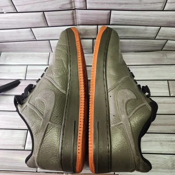 Nike Shoes Mens Size 11.5 Air Force 1 Low Premium Skive Tech VT 'Medium Olive'