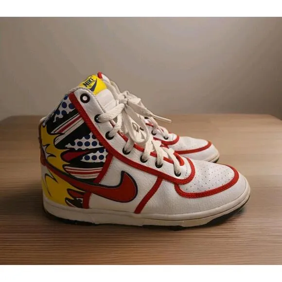 Nike Shoes Vandal High Top “Pop Art” Sneakers Size 5Y Rare 2007