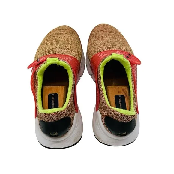 NIKE Sock Dart SE Ghost Green Hot Punch 862412-301 Womens Size 8 Pink Green RARE