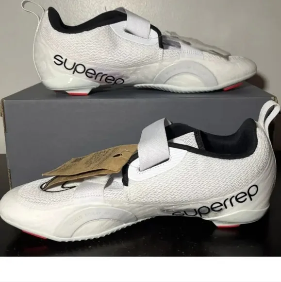 Nike Superrep Cycle 2 NN White Black Red Cycling Shoes DH3396-100 Mens Size 15