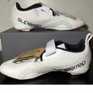 Nike Superrep Cycle 2 NN White Black Red Cycling Shoes DH3396-100 Mens Size 15