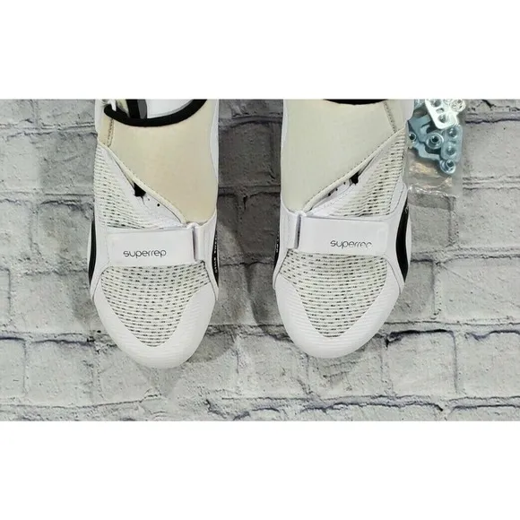 Nike SuperRep Cycle Cycling Shoes White Black CW2191-100 MENS SIZE 7