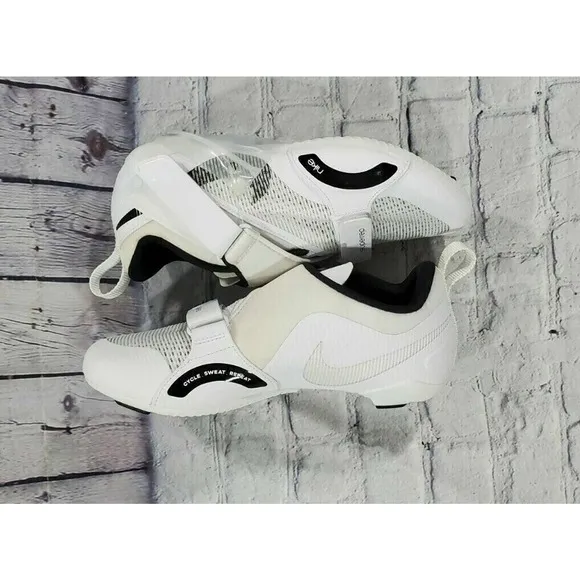 Nike SuperRep Cycle Cycling Shoes White Black CW2191-100 MENS SIZE 7