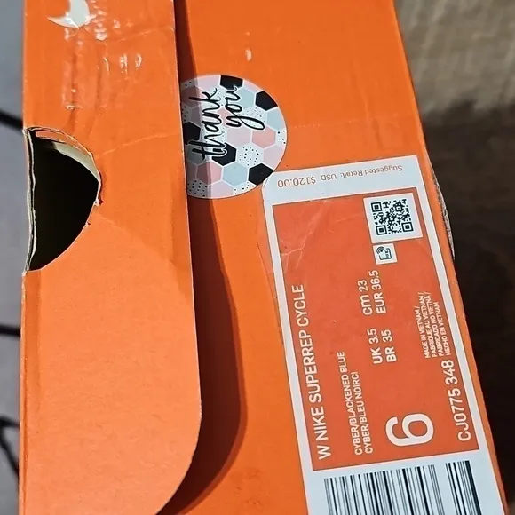 Nike Superrep Cycling Shoes Size 6 NWB