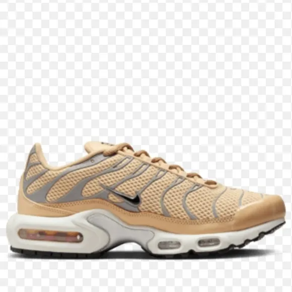 Nike Tan and Gray Air Max Sneakers with Retro Silhouette