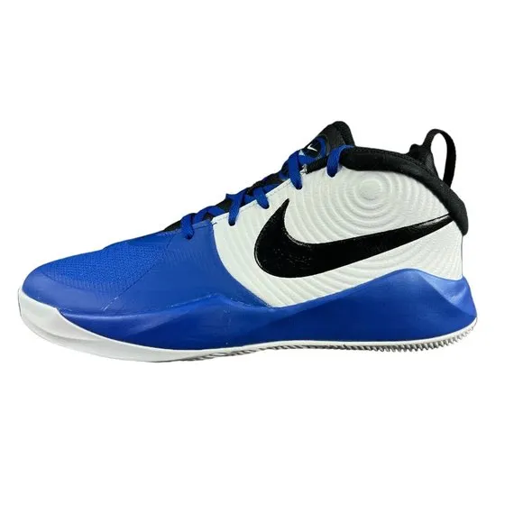 Nike Team Hustle D Game Royal White Shoes AQ4224-405 Youth Boy's Size 7 Y (GS)