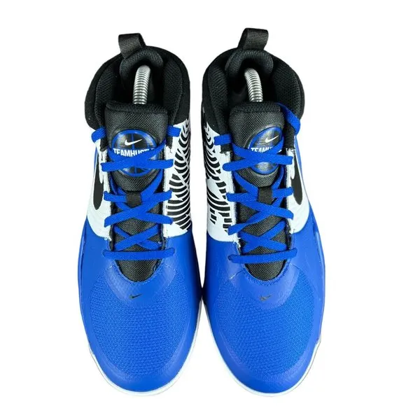 Nike Team Hustle D Game Royal White Shoes AQ4224-405 Youth Boy's Size 7 Y (GS)