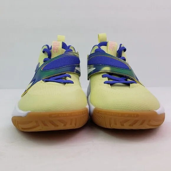 Nike Team Hustle D11 SE Boys Sz 4Y Womens Sz 5.5 Luminous Green Basketball Shoes
