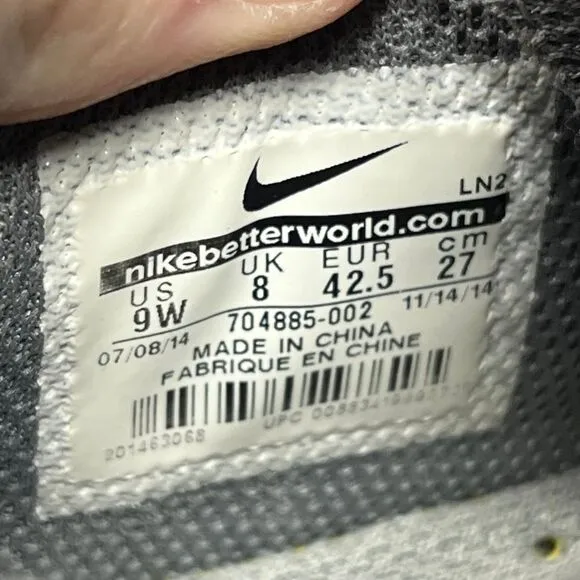 Nike Tiger Woods TW15 Golf Shoes Grey Black Mens Size 9 W‎ 704885-002