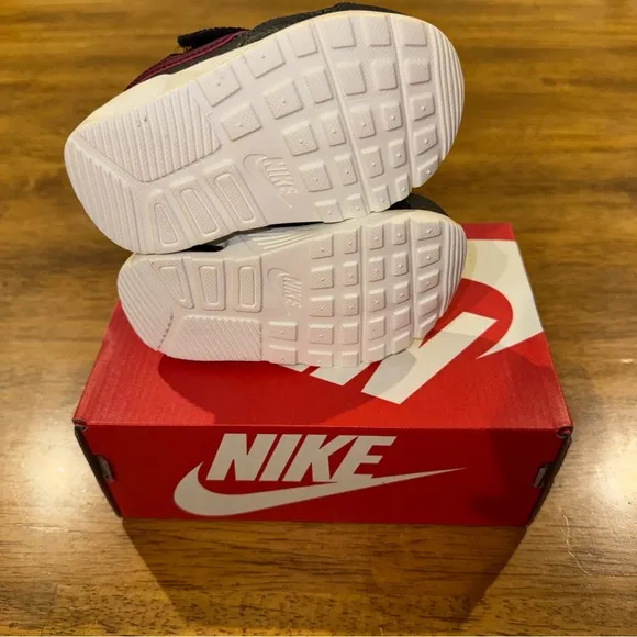 Nike Toddler's Air Max SC TDV Shoes Black Red 5c Lace &amp; Strap New With Tags