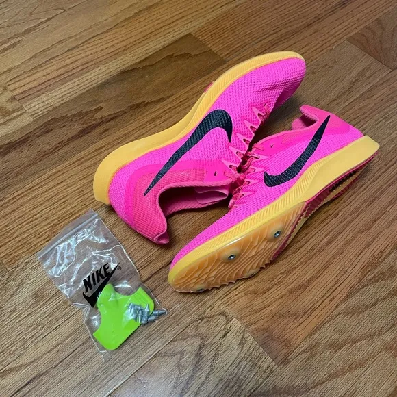 Nike Track Shoes Rival Distance Hyper Pink Running DC8725-600 Mens Size-9.