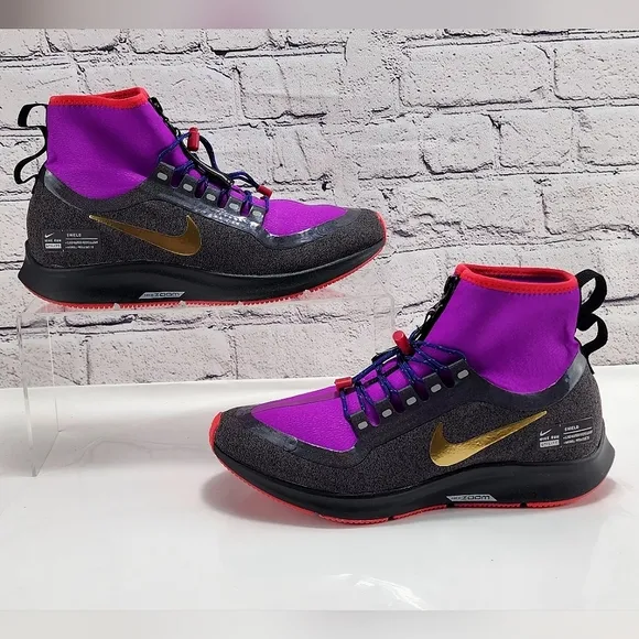 NIKE VAPORFLY X NIKE PEGASUS SHIELD  - Sneakers, Zipper, grey/purple, size 7.5