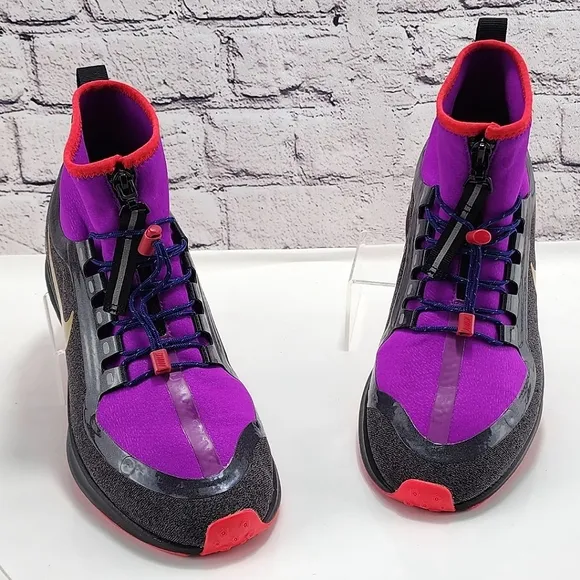 NIKE VAPORFLY X NIKE PEGASUS SHIELD  - Sneakers, Zipper, grey/purple, size 7.5