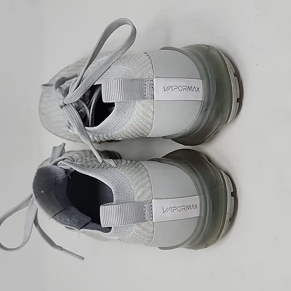 Nike Vapormax Flyknit 2021 Women's White Plat Silver Size 8