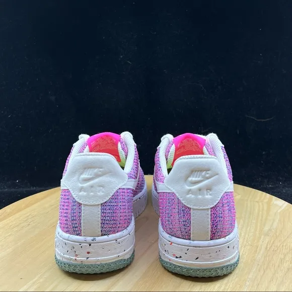 Nike W AF1 Crater Flyknit Pink DC7273-500 Air Force 1 Shoes Sneakers