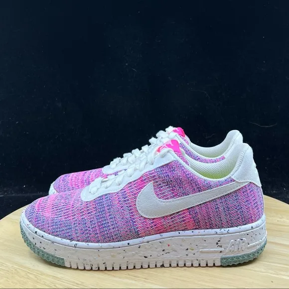 Nike W AF1 Crater Flyknit Pink DC7273-500 Air Force 1 Shoes Sneakers