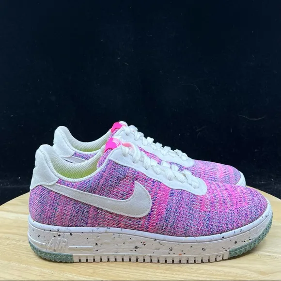 Nike W AF1 Crater Flyknit Pink DC7273-500 Air Force 1 Shoes Sneakers