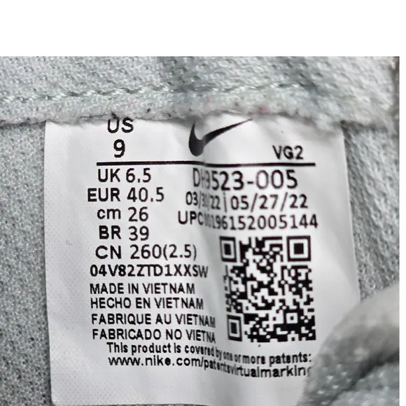 Nike Waffle Debut Sneakers Casual Running Shoes Blue White‎ Size 9 Women's