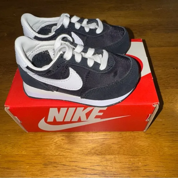 Nike Waffle Trainer 2 TD Black Toddlers Shoes Size 5c DC6479 001 New In Box