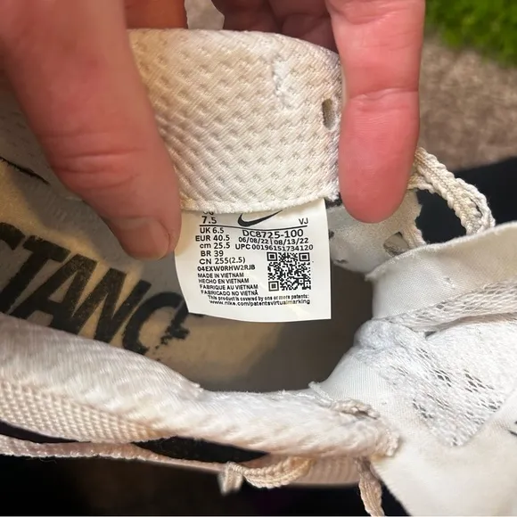 Nike White and Black Athletic Shoes