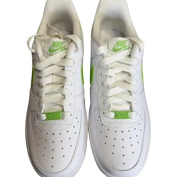 Nike WMNS Air Force 1 '07 White/Action Green Sz 8 DD8959-112