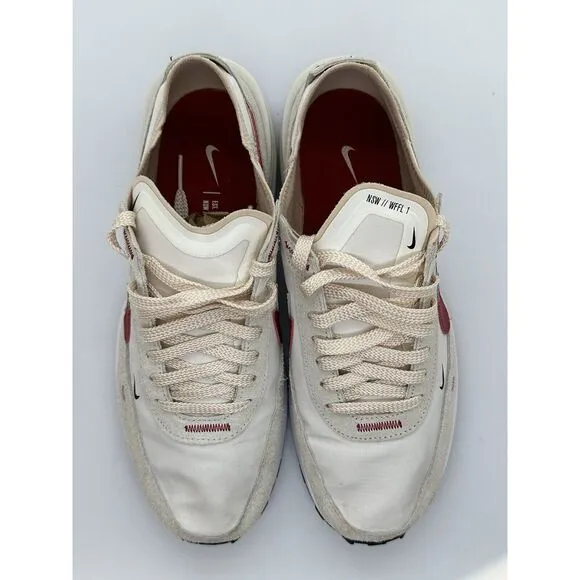 Nike Women's Waffle One SE Shoes Double Swoosh Red DX4309-100 Size 9