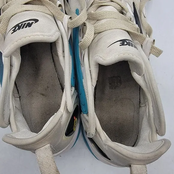 Nike Zoom Air Max 2K Mens Size 10.5 White Teal Nebula Sneaker Shoes A00269-106