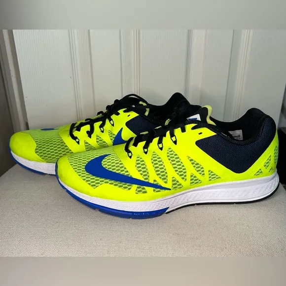 Nike Zoom Elite 7 Neutral Ride Running Shoes Volt Blue Men's 11.5 Sneaker
