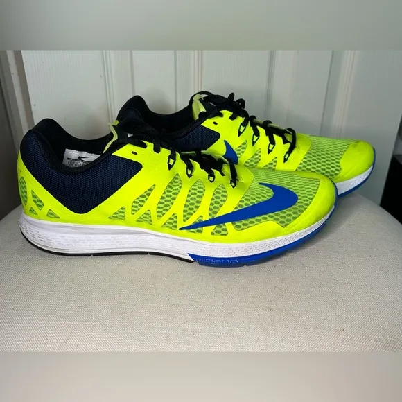 Nike Zoom Elite 7 Neutral Ride Running Shoes Volt Blue Men's 11.5 Sneaker