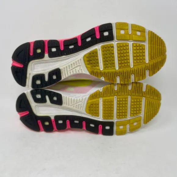 Nike Zoom Fly Run Shoes Womens Sz 8 White Pink Yellow 1.0.4.7:I.3.4