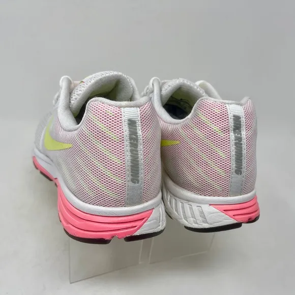 Nike Zoom Fly Run Shoes Womens Sz 8 White Pink Yellow 1.0.4.7:I.3.4