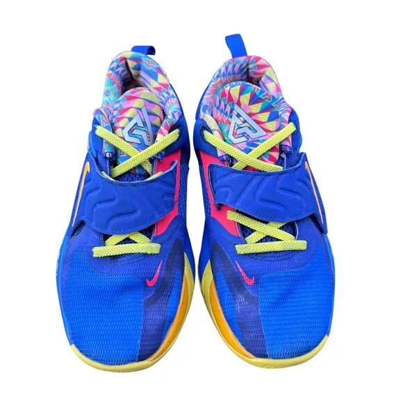Nike Zoom Freak 4 SE Sneakers Shoes Kids 3Y Blue Hook &amp; Loop Lace Up DV3016-400
