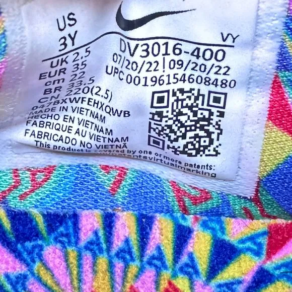 Nike Zoom Freak 4 SE Sneakers Shoes Kids 3Y Blue Hook &amp; Loop Lace Up DV3016-400